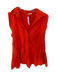 Free People Size XS Tomato Cotton Sleeveless Buttons Collar Dress Tomato / XS