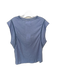 Dear John Size S Periwinkle Linen Blend Cap Sleeve Perforated Top Periwinkle / S