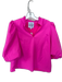 Alden Adair Size M Hot pink Polyester Long Balloon Sleeve Ruffle Collar Top Hot pink / M