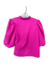 Alden Adair Size M Hot pink Polyester Long Balloon Sleeve Ruffle Collar Top Hot pink / M