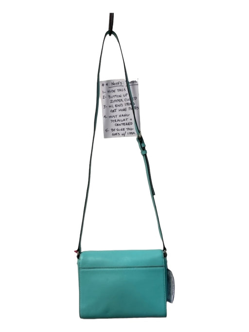 Kate Spade Teal Leather Bow detail Crossbody Strap Fold Over Magnetic Close Bag Teal / S