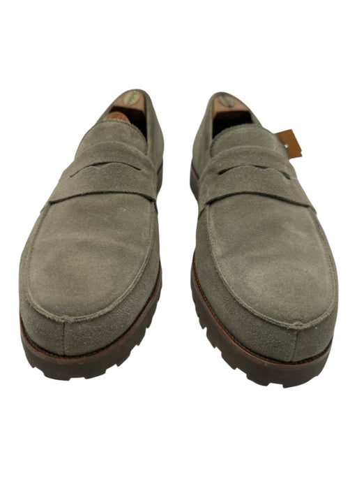 Bobbies Shoe Size 9 AS IS Gray & Brown Suede Loafers Men's Shoes Gray & Brown / 9