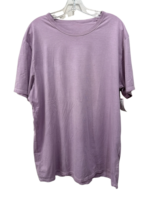 Lululemon Size L Purple Synthetic Men's Short Sleeve Purple / L