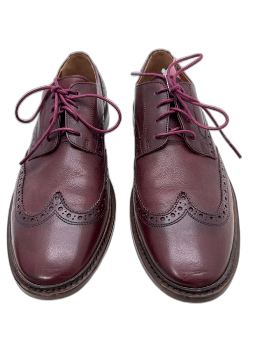 Frye Shoe Size 10.5 Purple Leather Lace Up Stacked Heel oxford Men's Shoes Purple / 10.5
