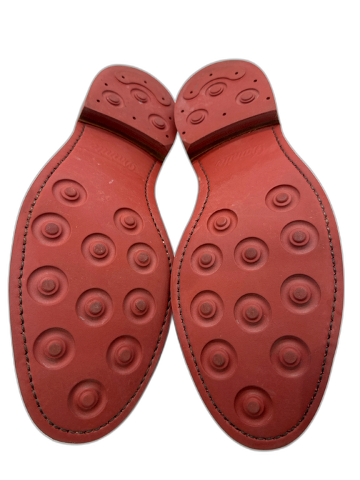 Allen Edmonds Shoe Size 9.5 Brown & Yellow Leather Lace Up Stacked Heel Shoes Brown & Yellow / 9.5