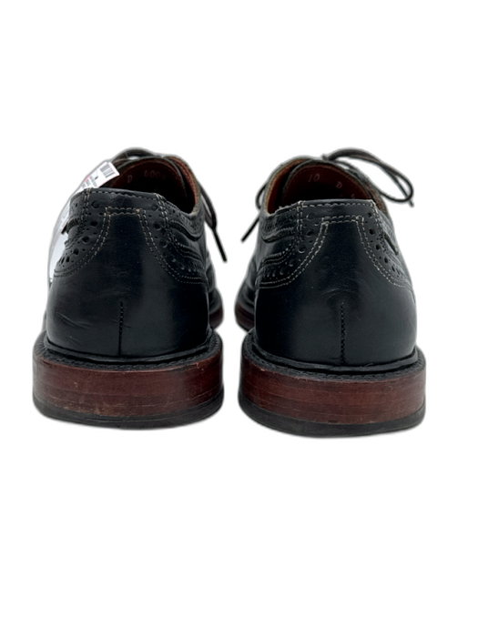 Allen Edmonds Shoe Size 10 AS IS Black Leather Lace Up Stacked Heel oxford Shoes Black / 10