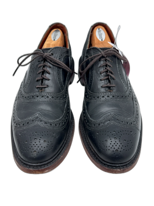 Allen Edmonds Shoe Size 10 AS IS Black Leather Lace Up Stacked Heel oxford Shoes Black / 10