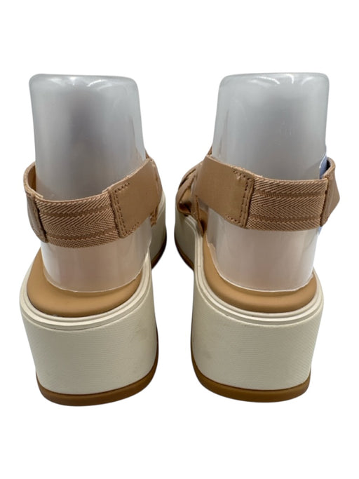 Sorel Shoe Size 9.5 Tan Brown Leather Upper open toe Woven Platform Sandals Tan Brown / 9.5