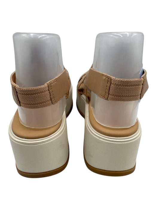 Sorel Shoe Size 9.5 Tan Brown Leather Upper open toe Woven Platform Sandals Tan Brown / 9.5