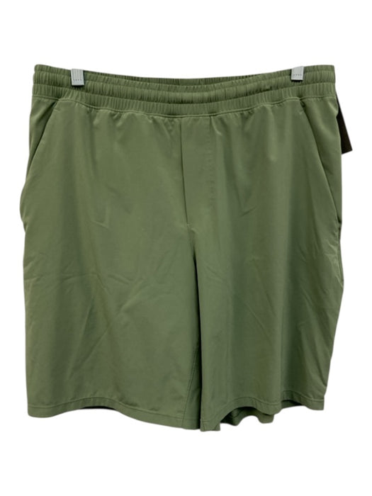 Lululemon Size Est L Green Synthetic Solid Athletic Men's Shorts Green / Est L