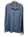 Lululemon Size Est L Blue Synthetic Solid Athletic Button up Long Sleeve Shirt Blue / Est L
