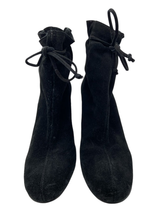 Kate Spade Shoe Size 10 Black Suede drawsstring Wedge Booties Black / 10