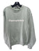 Adidas Size L Seafoam Cotton Blend logo Sweatshirt Men's Long Sleeve Shirt L