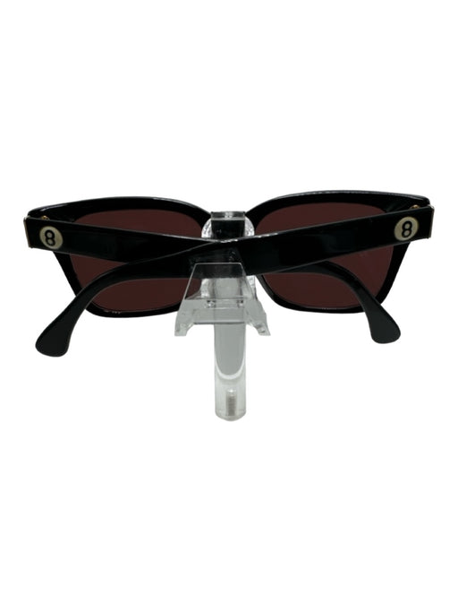 Retrosuperfuture Black Plastic Red Lens Sunglasses Black