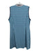 Kinona Size XL Blue, White & Black Nylon Sleeveless Gingham Quarter Zip Dress Blue, White & Black / XL
