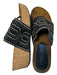 Donald Pliner Shoe Size 8 Black & Brown Leather Sandal Slide Shoes Black & Brown / 8