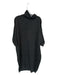 COS Size M Charcoal Wool Turtle Neck Speckled Long Sleeve Midi Dress Charcoal / M