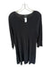 Eileen Fisher Size XL Black Wool Long Sleeve Pleated Dress Black / XL