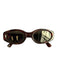 Versace tortoise Acetate Cat Eye Black Lens Face Detail Mod Sunglasses tortoise