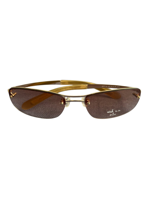 Ooh La-La de Paris Gold Metal Square Frame Aviator Gradient Sunglasses Gold