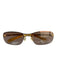 Ooh La-La de Paris Gold Metal Square Frame Aviator Gradient Sunglasses Gold