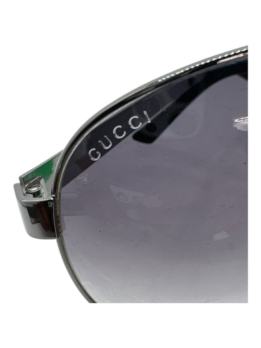 Gucci Black & Silver Men's Sunglasses Black & Silver