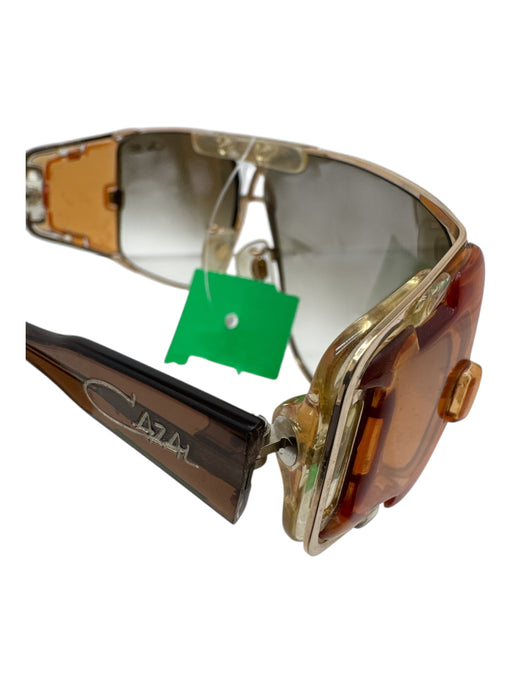 Cazal AS IS Brown & Gold Men's Sunglasses Brown & Gold