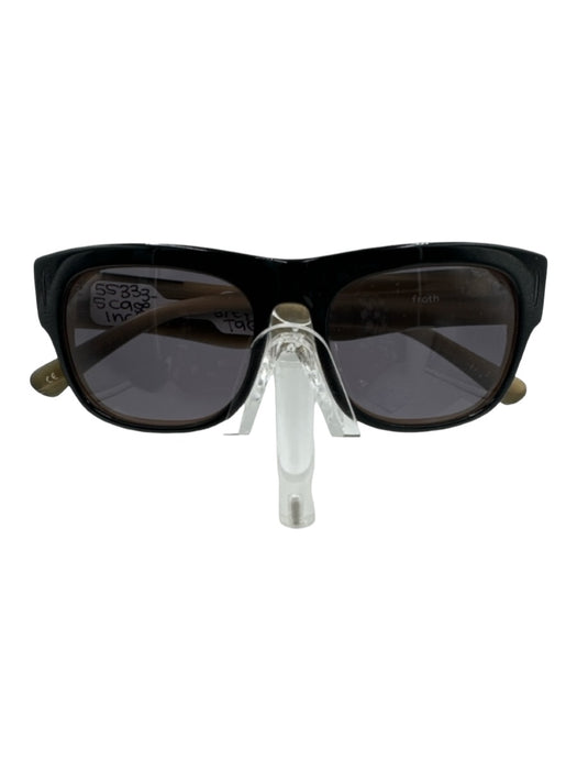 Raen Black & Tan Acetate Square Gray Lens Sunglasses Black & Tan