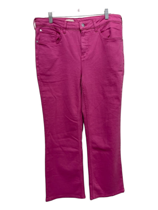 Pilcro Size 31 Fuchsia Cotton Blend High Waist Straight Zipper Fly Jeans Fuchsia / 31