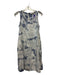 C&C California Size XS Blue & White Lycocell Sleeveless Tie Dye Dress Blue & White / XS