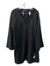 Pomander Place Size XL Black Polyester Blend V Neck 3/4 Sleeve Dress Black / XL