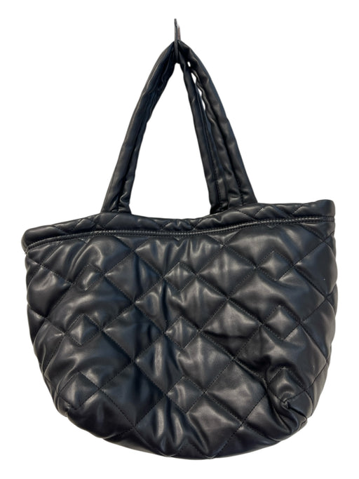 Marc Jacobs Black Double Handle Quilted Top Zip Tote Bag Black / Medium