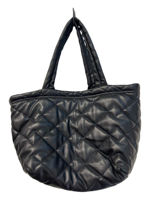 Marc Jacobs Black Double Handle Quilted Top Zip Tote Bag Black / Medium