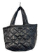 Marc Jacobs Black Double Handle Quilted Top Zip Tote Bag Black / Medium