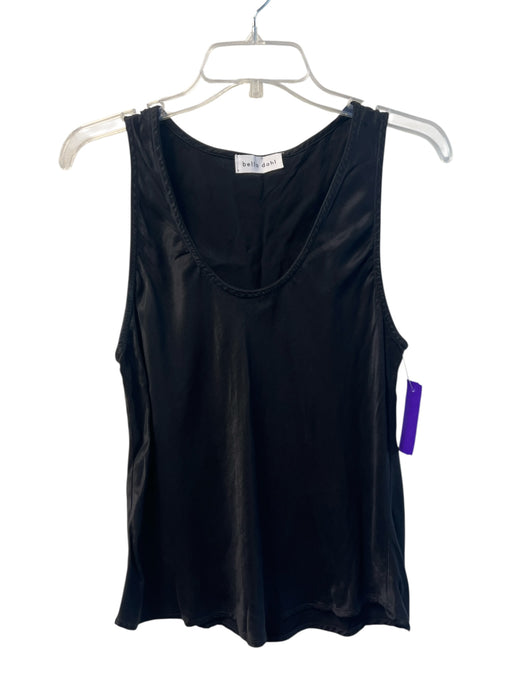 Bella Dahl Size Est S Black No Fabric Tag Sleeveless Scoop Neck Solid Color Top Black / Est S