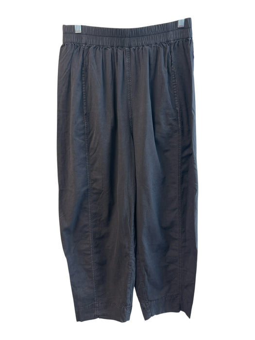 Free People Size S Gray Cotton Blend Elastic Waist High Rise Side Pockets Pants Gray / S