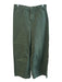 We The Free Size 30 Green Cotton High Rise Zip Fly 2 Pocket Wide Leg Pants Green / 30