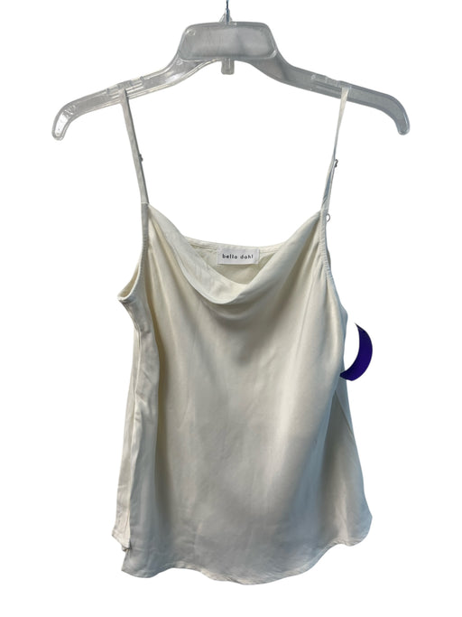 Bella Dahl Size Est S White No Fabric Tag Spaghetti Strap solid color Tank Top White / Est S