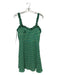 Zara Size M Green & Pink Polyester Flowers Dress Green & Pink / M