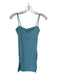 Susana Monaco Size S Slate Blue Nylon Spaghetti Strap Slits Dress Slate Blue / S