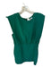 TCEC Size L Forest Green Polyester Cap Sleeve Shoulder Pads Dress Forest Green / L