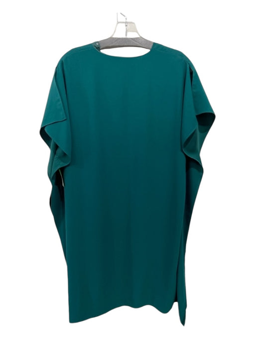 Anna Cate Size Small Emerald Green Polyester Cap Sleeve V Neck Shift Dress Dress Emerald Green / Small