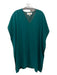 Anna Cate Size Small Emerald Green Polyester Cap Sleeve V Neck Shift Dress Dress Emerald Green / Small