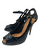 Giuseppe Zanotti Shoe Size 37.5 Black Patent Leather Embossed Peep Toe Pumps Black / 37.5