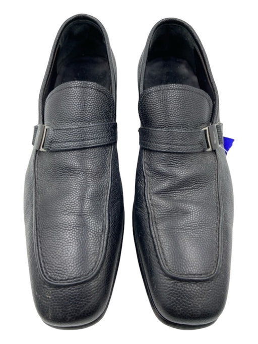 Salvatore Ferragamo Shoe Size 8.5 AS IS Black Leather Silver Hardware Shoes 8.5