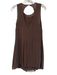 Alice & Olivia Size Est S Brown & Gold Silk Beaded Sleeveless Knee Length Dress Brown & Gold / Est S