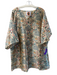 Tela Mercantile Size Est M/L Beige & Multi No Fabric Tag V Neck 1/2 sleeve Tunic Beige & Multi / Est M/L