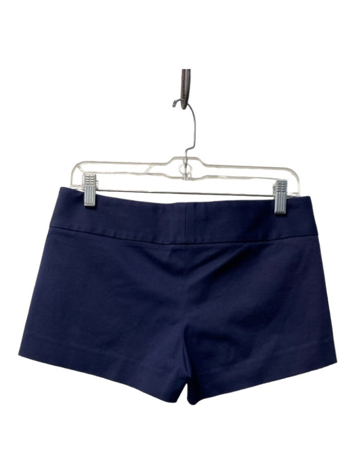 Theory Size 4 Navy Cotton Blend Front Pocket Mini Hook & Zip Shorts Navy / 4