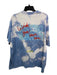 Astroworld Size XL Blue & White Cotton Tye Dye T Shirt Men's Short Sleeve XL