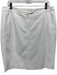 Akris Punto Size 12 White Cotton Blend Paneled Back Zip Pencil Above Knee Skirt White / 12